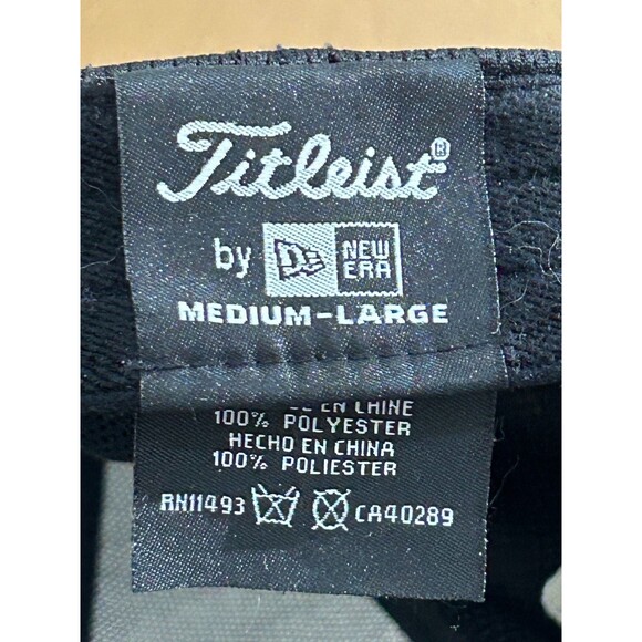 New Era Titleist Golf Cap Mens M/L Navy Embroidered Logo‎ Tour Performance Hat - Picture 6 of 13